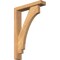 Ekena Millwork Imperial Block Smooth Bracket w/ Offset Brace, Western Red Cedar, 3 1/2"W x 16"D x 24"H BKT0402X16X24IMP05SWR - alternate 1